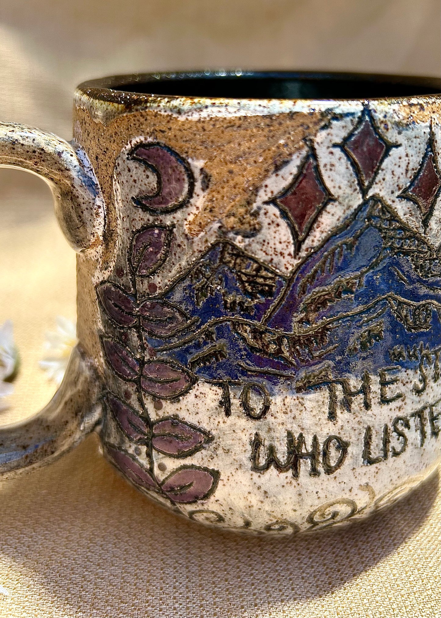 To the Stars - Carved Coffee Mug